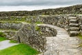 Grianan of Aileach, ancient drystone ring fort, located on top of Greenan Mountain in Inishowen, Co. Donegal, Ireland Royalty Free Stock Photo