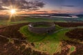 Grianan of Aileach ring fort, Donegal - Ireland Royalty Free Stock Photo