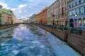 Griboyedov Canal at winter, Saint Petersburg, Russia