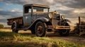 griculture model a farm truck Royalty Free Stock Photo