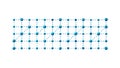 Grid of Connected Nodes Vector Background for Digital Network, vector design Generative AI Royalty Free Stock Photo