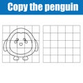 Grid copy children educational drawing game