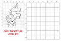 Grid copy the triceratops