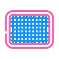 grid cricket accessory color icon vector illustration