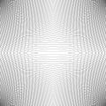 Grid of distorted dynamic lines. Repeatable. Curved lines geometric monochrome mesh. Reticulate, cellular seamless pattern