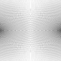 Grid of distorted dynamic lines. Repeatable. Curved lines geometric monochrome mesh. Reticulate, cellular seamless pattern