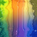 Grid and fractal rainbow