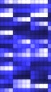 A grid of glowing blue and white squares, evoking digital data visualization or a futuristic LED interface Royalty Free Stock Photo