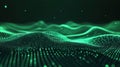 Digital wave pattern forming abstract data landscape Royalty Free Stock Photo