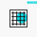 Grid, Graph, Drawing, area, software turquoise highlight circle point Vector icon