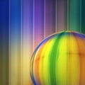 Glass ball grate rainbow