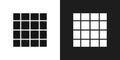 Grid icon logo set vector