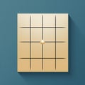Minimalist Icon Of A Grid With Gold Accents Design Royalty Free Stock Photo