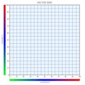 Grid infographic graph vector illustration, with sharp easy to view clean lines, soft tones and bold gradient bars