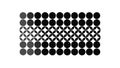 Grid of Intersecting Dots Abstract Pattern, vector design Generative AI Royalty Free Stock Photo