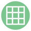 Grid, layout bold vector icon which can be easily modified or edited Royalty Free Stock Photo