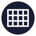 Grid, layout bold vector icon which can be easily modified or edited Royalty Free Stock Photo