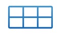 Grid Layout Icon, Structured Display, Data Presentation Vector Design Generative AI Royalty Free Stock Photo