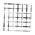Grid, mesh abstract geometric pattern. grating, trellis texture with intermittent, interrupt lines. segmented intersect stripes. Royalty Free Stock Photo