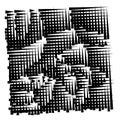 Grid, mesh abstract geometric pattern. segmented intersect lines. crossing dynamic stripes texture. random dashed streaks lattice