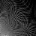 Grid - mesh of dynamic curved lines. Abstract geometric pattern. Royalty Free Stock Photo