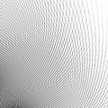 Grid - mesh of dynamic curved lines. Abstract geometric pattern. Royalty Free Stock Photo