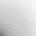 Grid - mesh of dynamic curved lines. Abstract geometric pattern.