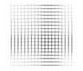 Grid, mesh, graticule with grungy, irregular lines. Grunge checkered grating, trellis, lattern pattern