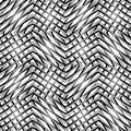 Grid, mesh, of zigzag, edgy lines. Mosaic like grill, grating ba Royalty Free Stock Photo