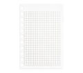Grid notepad paper sheet isolated on white Royalty Free Stock Photo