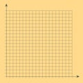 Grid paper. Mathematical graph. Cartesian coordinate system with x-axis, y-axis. Squared background with color lines