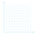 Grid paper. Mathematical graph. Cartesian coordinate system with x-axis, y-axis. Squared background with color lines Royalty Free Stock Photo