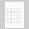 Grid paper. Mathematical graph. Cartesian coordinate system with x-axis, y-axis. Squared background with color lines Royalty Free Stock Photo
