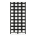 Grid pattern design. Abstract black building. Minimal vector layout. Simple geometric background