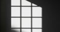 Window with grid pattern, sunlight, monochrome, black and white Royalty Free Stock Photo