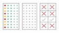 Grid Patterns and Checkmarks, Data Analysis, Selection Icons, vector design Generative AI Royalty Free Stock Photo