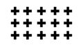 Grid of Plus Signs Geometric Background, Abstract Pattern Element, vector design Generative AI Royalty Free Stock Photo
