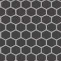 Grid seamless pattern. Hexagonal cell texture. Honeycomb on brown background Royalty Free Stock Photo