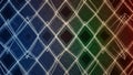Abstract diamond grid pattern with gradient colors of deep blue green and red and subtle sparkling glitter texture Keywords: Royalty Free Stock Photo