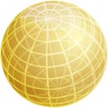 Grid sphere illustration Royalty Free Stock Photo