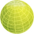 Grid sphere illustration Royalty Free Stock Photo