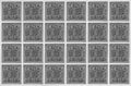 Grid of square glass block on white wall Royalty Free Stock Photo