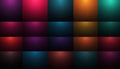 Grid of gradient squares with subtle light effects Royalty Free Stock Photo