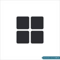 Grid View Button Icon Vector Template Royalty Free Stock Photo