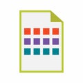 Grid View icon vector image. Royalty Free Stock Photo