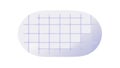 Gridded Oval Shape with Gradient Tone Overlay, vector design Generative AI Royalty Free Stock Photo
