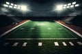 Super Bowl,American Football Field. Generative ai illustration. Royalty Free Stock Photo