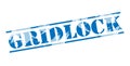 Gridlock blue stamp