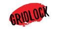 Gridlock rubber stamp