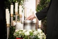 Grief - Funeral and cemetery Royalty Free Stock Photo